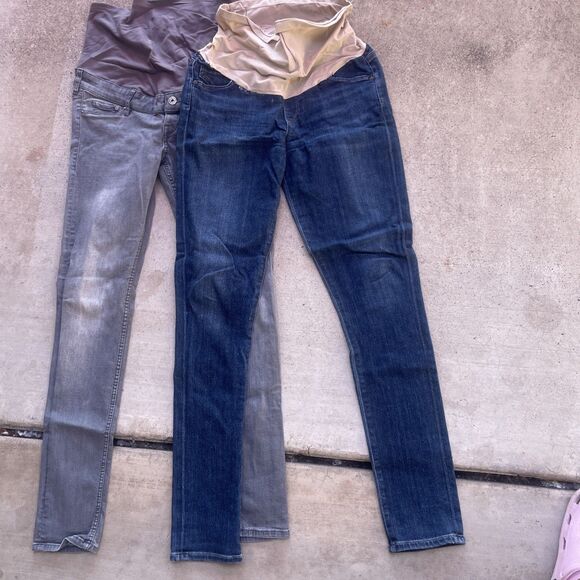 Lot of 4 Maternity items Pants Jeans Shorts Super Cute H&M C of H Old Navy Sz 4 - Picture 8 of 16